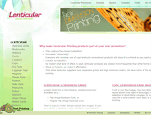 Tablet Screenshot of lenticularimageprinting.com